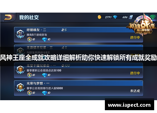 风神王座全成就攻略详细解析助你快速解锁所有成就奖励